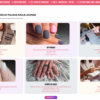 Mẫu website tiệm Nail số 3: Tiệm Palace Nails Tông vàng